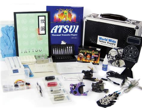 Tattoo Starter Kit #4 with Case - Starter Tattoo Kit 4 - Starter Tattoo ...