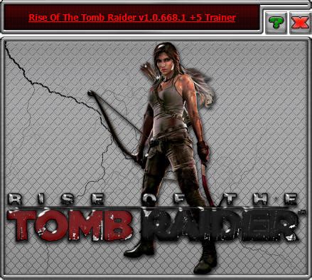 Rise of the Tomb Raider Trainer +5 v1.0.668.1 HoG - download cheats, codes, trainers