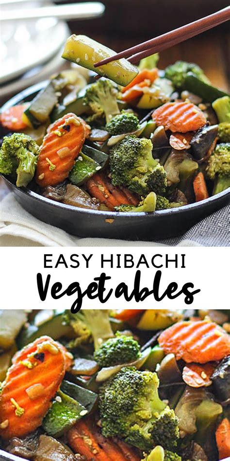 Hibachi Vegetables in 2021 | Hibachi vegetables, Vegetable recipes, Recipes