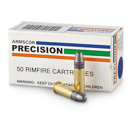 Armscor Precision, .22LR, Solid,40 Grain, 500 Rounds - 217030, .22lr Ammo at Sportsman's Guide