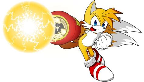 Where did this concept of Tails having a cannon on his arm come from and why was it scrapped? IT ...