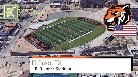 R. R. Jones Stadium | El Paso High Tigers | Google Earth 360° Rotation - YouTube