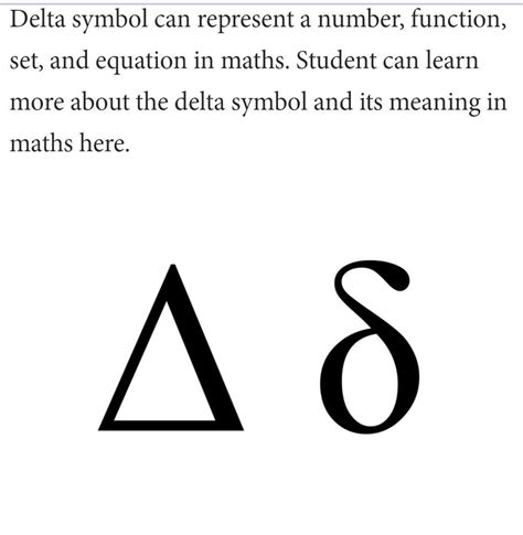 Difference Mathematical Symbol