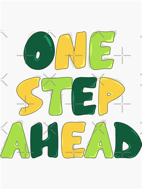 "One Step Ahead" Sticker for Sale by Elliptica | Redbubble