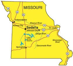 Sedalia Missouri Map - Sedalia Convention & Visitors Bureau