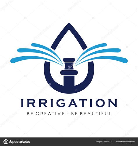 Sprinkler Irrigation Logo Irrigation Logo Vector Stock Vector by ...