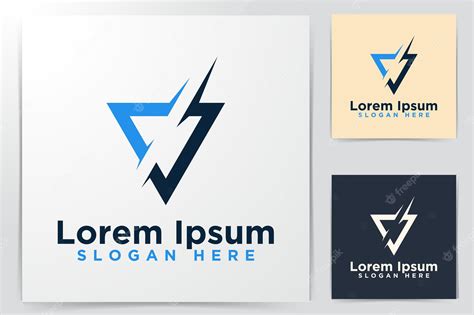 Premium Vector | Blue Rectangle Logo Designs Vector Illustration