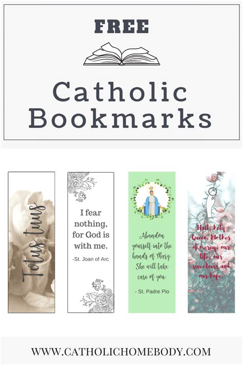 FREE Catholic Bookmarks - Catholic Homebody