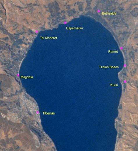 Bethsaida Map Sea Of Galilee