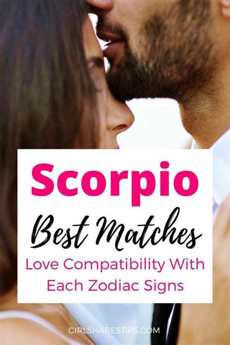 Scorpio Best Love Matches: Love Compatibility With Each Zodiac Signs ...