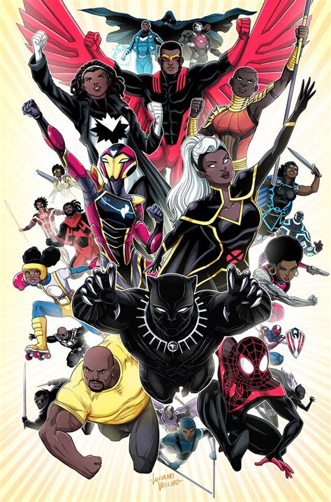 Black Superheroes of the Marvel Universe by Luciano Vecchio : Marvel