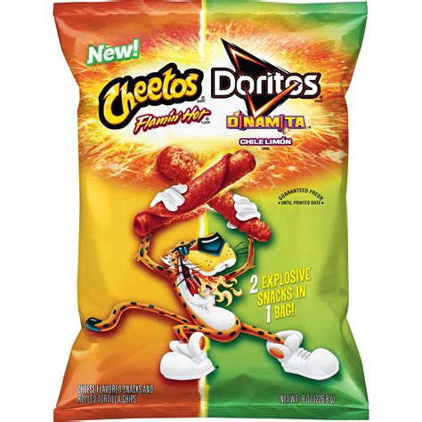 Cheetos, Flamin' Hot Flavor, Cheese Flavored Snacks & Doritos, Dinamita ...