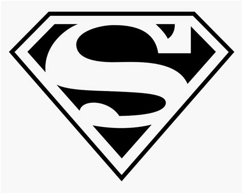 Superman Logo Png Hd Transparent Background - Superman Logo Black And White, Png Download ...