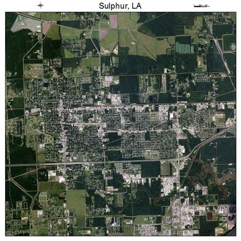 Aerial Photography Map of Sulphur, LA Louisiana