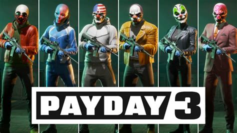 PAYDAY 3 - All Outfits Showcase (All Characters) - YouTube