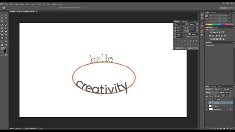 How to Create Curved Text in Photoshop - YouTube