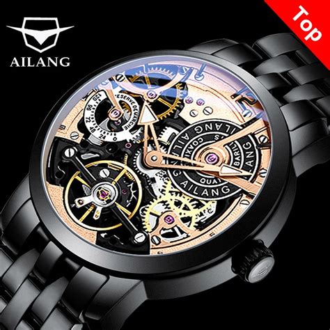 AILANG Original design watch automatic tourbillon wrist watches men ...