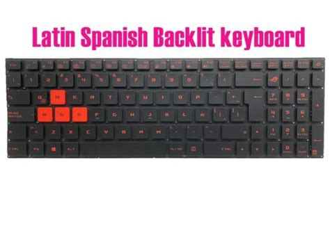 Latin Spanish Backlit keyboard for Asus GL502V GL702V FX502V G502V | eBay