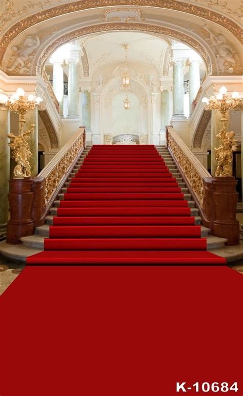 Grand Hall Red Carpet Stairs Wedding Best Large Photography Backdrops