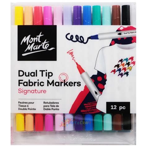 Dual Tip Fabric Markers Signature 12pc - Picasso Art & Craft