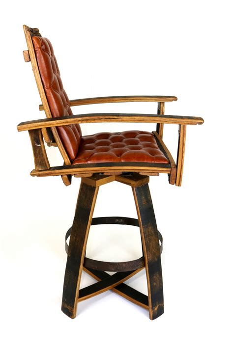 The Pub Chairs | Leather Barrel Pub Chairs - Hungarian Workshop