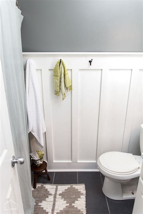 Guest Bath Remodel: Board and Batten style! | Half bath remodel, Half bathroom remodel, Bath remodel