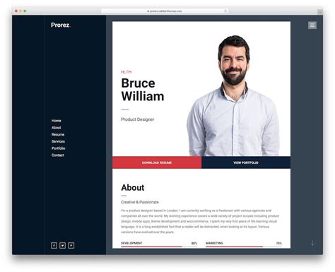 28 Best HTML5 Resume Templates 2024 | Best free resume templates, Website template, Portfolio ...