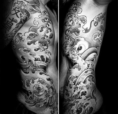 60 Japanese Wave Tattoo Designs For Men - Oceanic Ink Ideas