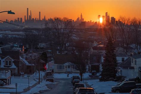 Skyline sunrise from New Jersey : r/nycpics