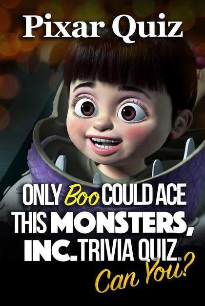 Pixar Quiz: Only Boo Could Ace This "Monsters, Inc." Trivia Quiz. Can You? | Trivia quiz, Disney ...