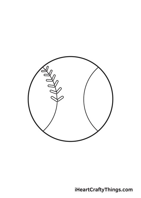 Baseball Drawing - How To Draw A Baseball Step By Step