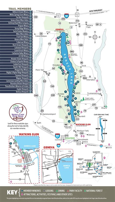 Map Of Seneca Lake Wineries | College Map