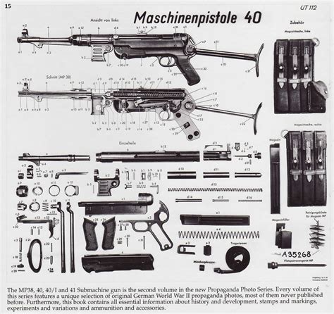 Пистолет-пулемет MP 40, схема. Erfurter Maschinenfabrik (ERMA) German ...