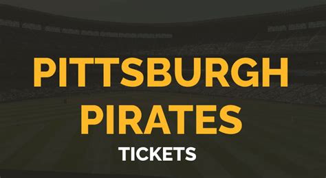 Last Minute Pittsburgh Pirates Tickets - Get Your Seat!