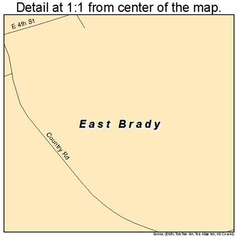 East Brady Pennsylvania Street Map 4220840