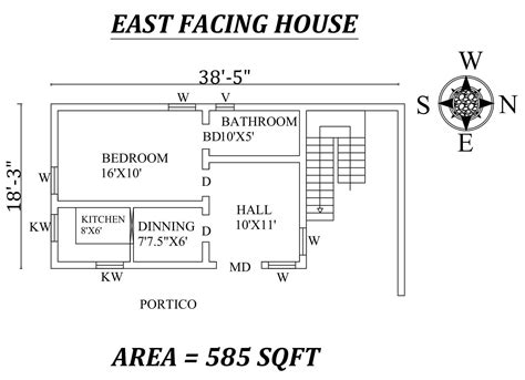 Autocad Drawing file shows 38'5 Dream House Plans, House Floor Plans, East Direction, Cad ...