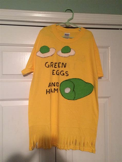 Halloween Costume. Sam I am, Green Eggs & Ham. | Dr seuss costumes, Dr seuss shirts, Dr seuss day