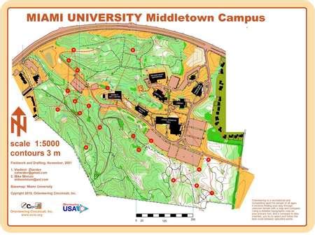 Miami University Middletown Campus Map