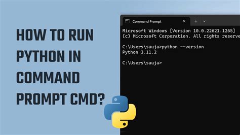 How to run Python in Command Prompt cmd? - YouTube