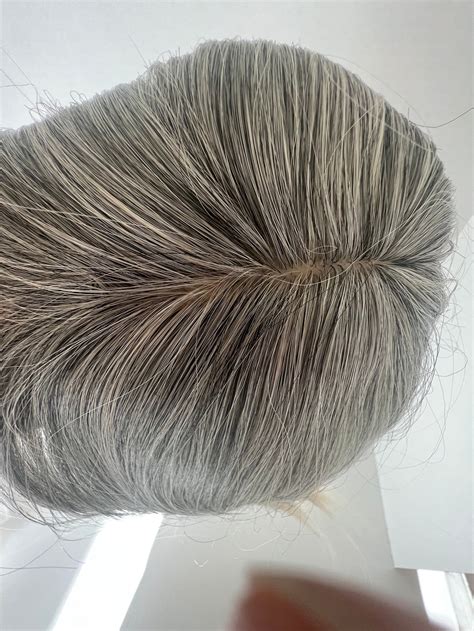 Best Hair Toppers for Women Synthetic Grey Mix Salt and Pepper Brown ...