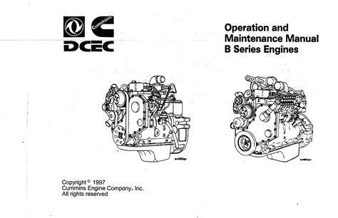 Cummins B Series Engines Operation And Maintenance Manual by ...