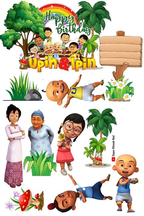 Topper upin ipin | Wallpaper kartun lucu, Binatang flanel, Tema ulang ...