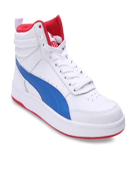 Buy Puma Unisex White Leather Sneakers - Casual Shoes for Unisex Kids ...