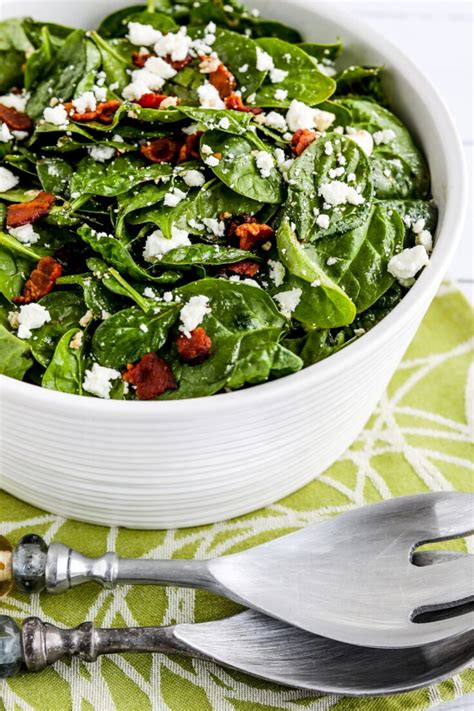 Spinach Salad with Bacon and Feta - MindtoHealth