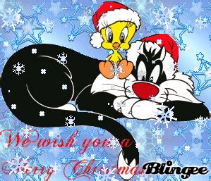 merry christmas from tweety and silvester Picture #77929049 | Blingee.com