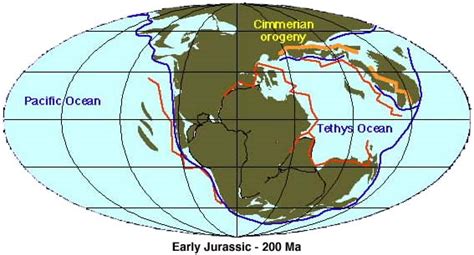 Jurassic Period World Map - United States Map