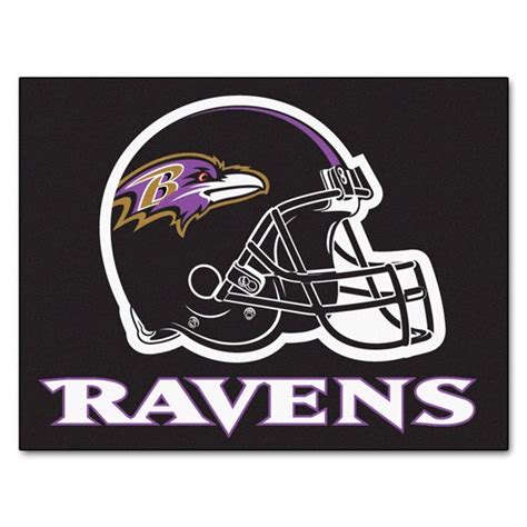 Baltimore Ravens NFL Mat - Helmet Logo - Dragon Sports