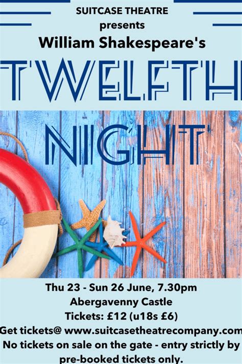 Twelfth Night at Abergavenny Castle event tickets from TicketSource