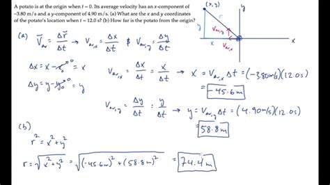 2D Motion: Average Velocity. Level 1, Example 1 - YouTube