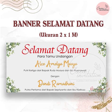 Jual Spanduk pernikahan selamat datang banner pernikahan mohon do'a restu Gratis Desain | Shopee ...